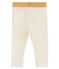 Baby girls' glittery leggings MARSHMALLOW white/COPPER pink