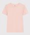 Women's Iconic Cotton Round Neck T-Shirt SALINE pink