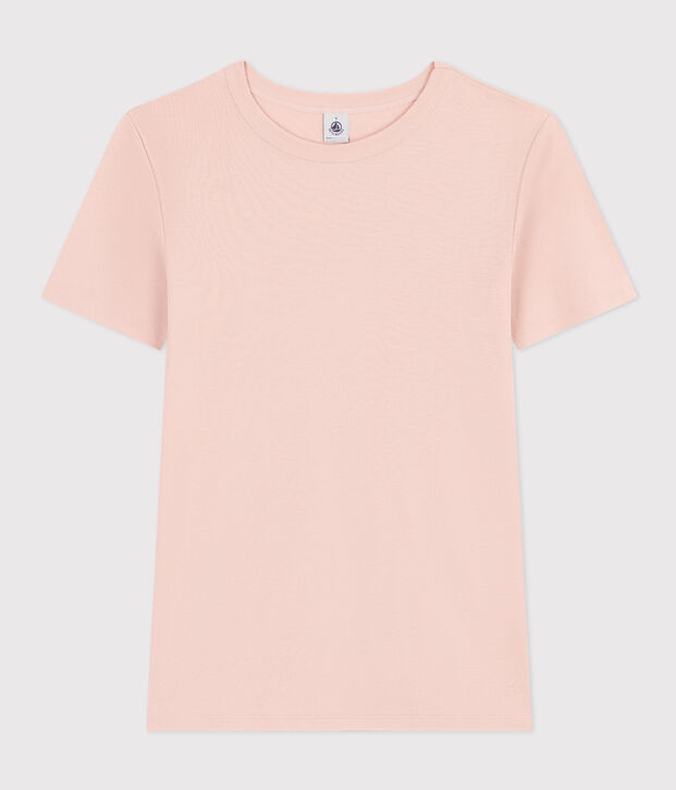 Women's Iconic Cotton Round Neck T-Shirt pink