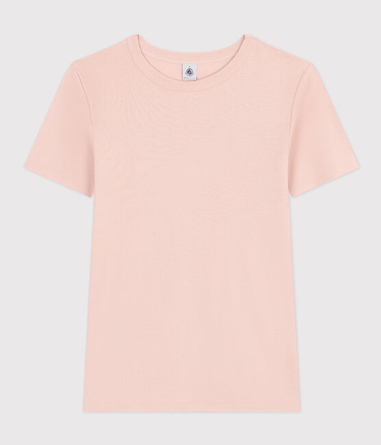 Women's Iconic Cotton Round Neck T-Shirt SALINE pink