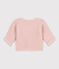 Babies' Moss Stitch Cotton Cardigan SALINE pink