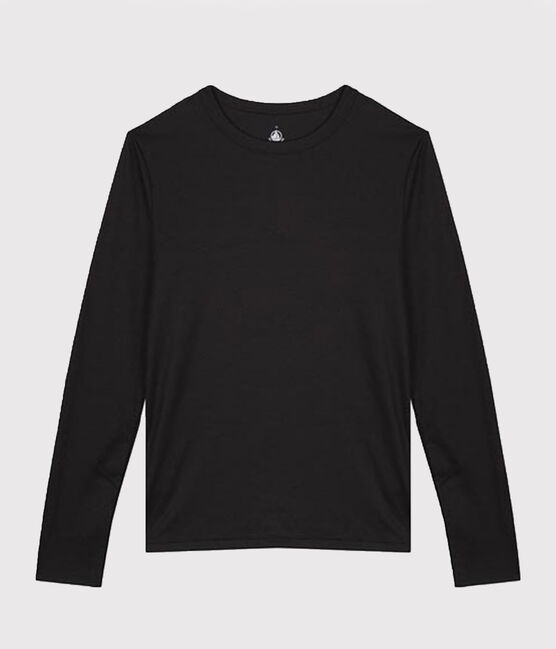 Women's Sea Island cotton T-shirt NOIR black