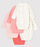 Babies' Long-sleeved Wrapover Organic Cotton Bodysuits - 5-Pack variante 1