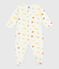 Babies' fruit print cotton pyjama suit MARSHMALLOW white/MULTICO white