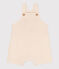 Babies' Cotton Gauze Dungaree Shorts AVALANCHE Ecru