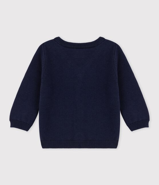 Babies' Knitted Cardigan SMOKING blue