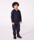 Children's plain cotton polo-style sweatshirt
