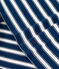 Women's Buttoned Cotton Breton Top MEDIEVAL blue/MARSHMALLOW white