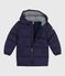 Children's printed long puffer jacket SOIR blue/MULTICO