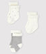 Knitted Babies' Socks - 3-Piece Set