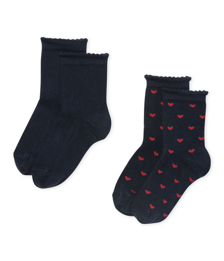 Set of 2 pairs of girl's socks SPECIAL LOT 00