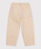 Children's 5-pocket denim trousers. beige