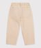 Children's 5-pocket denim trousers. beige