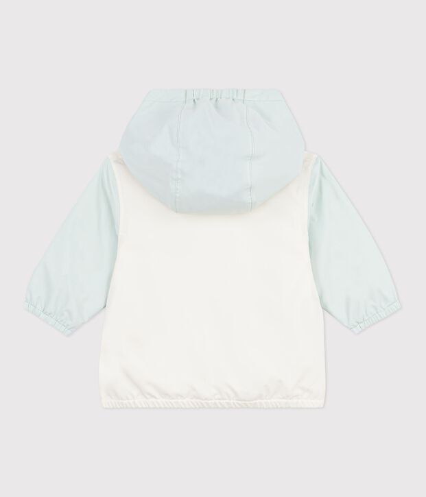 Babies' colour block printed windbreaker, pinstripe lining blue/multicolor