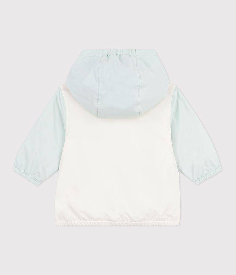 Babies' colour block printed windbreaker, pinstripe lining blue/multicolor