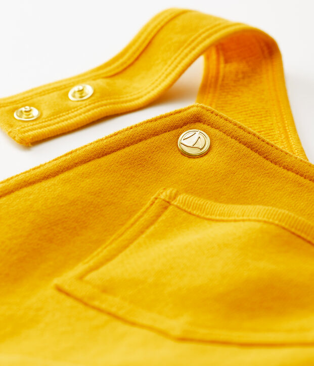 Babies' Fleece Dungarees yellow