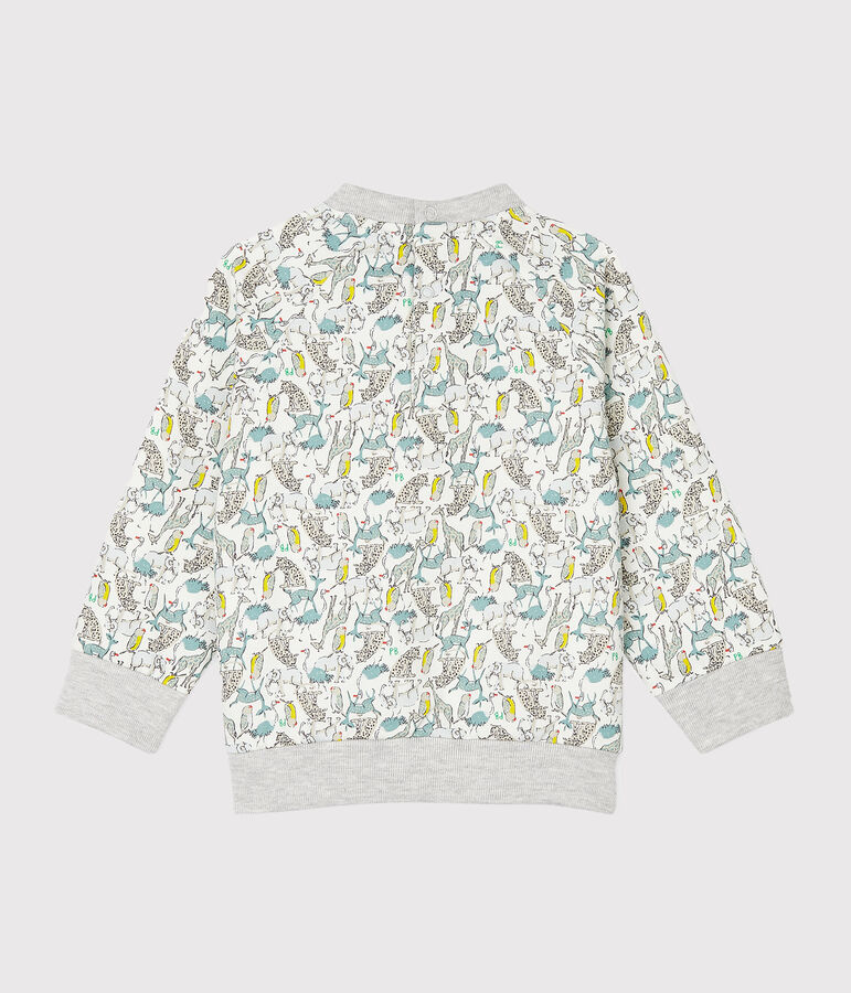 Baby Boys' Fleece Sweatshirt white/multicolor
