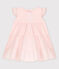 Baby Girls' Sleeveless Poplin Dress FLEUR pink