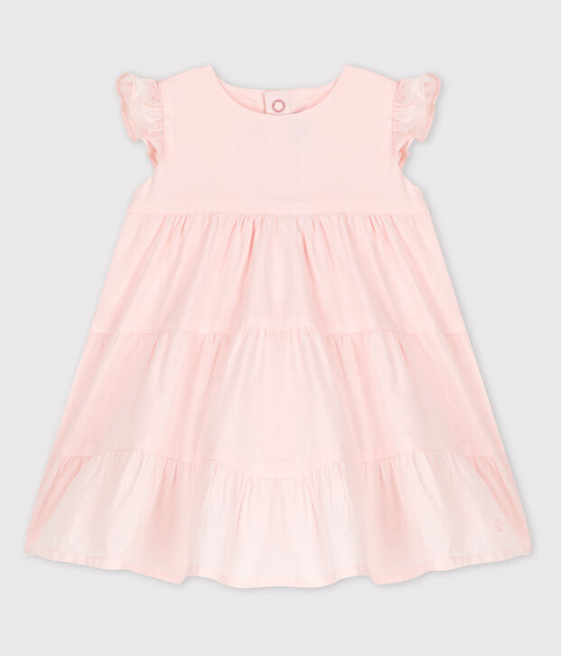 Baby Girls' Sleeveless Poplin Dress pink
