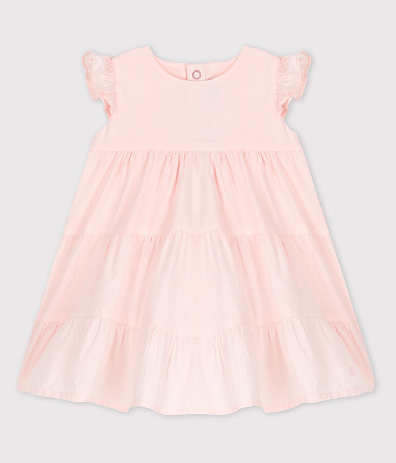 Baby Girls' Sleeveless Poplin Dress pink