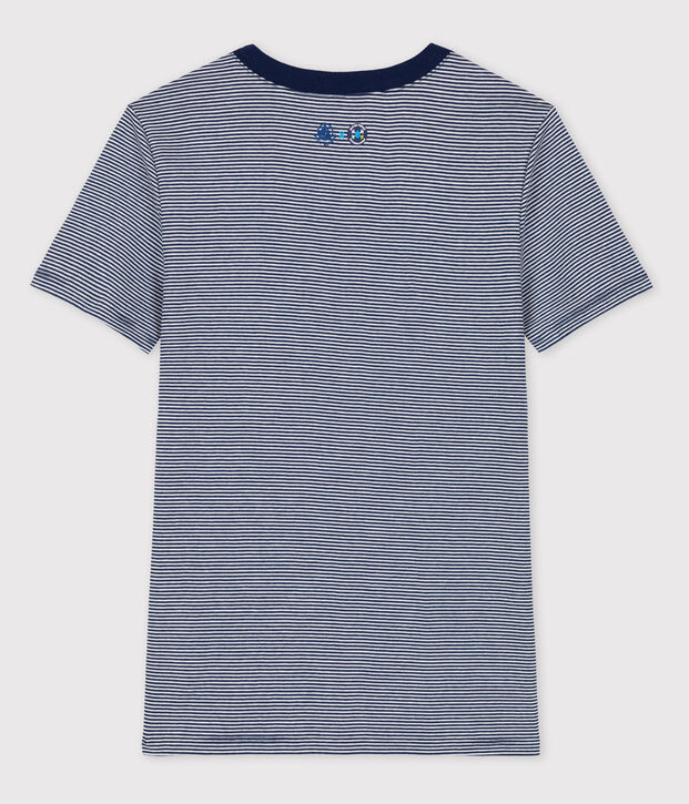 ICONIC Petit Bateau x Water Family T-shirt blue/white