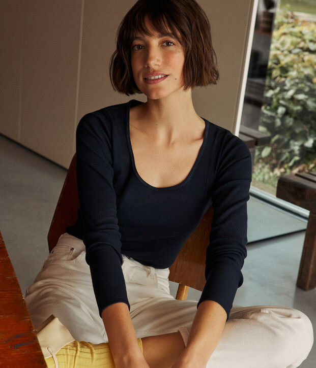 Women's cotton and in elastane bodysuit SMOKING