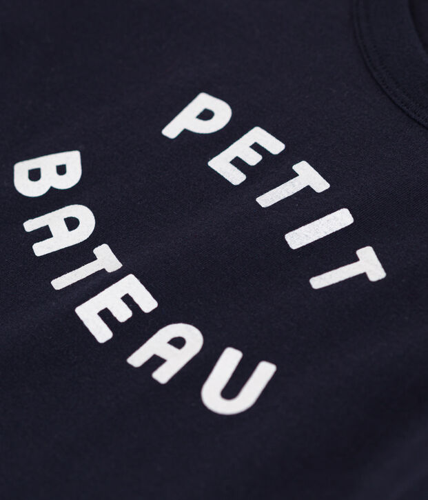 Boys' Lightweight Jersey T-shirt blue/white