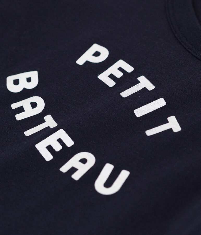 Boys' Lightweight Jersey T-shirt blue/white