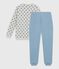 Children's star print velour pyjamas. BELUGA /ADRIATIC