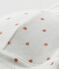 Girl's padded polka dot bra LAIT white/CUIVRE brown