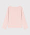 Girls' long-sleeved cotton T-shirt SALINE pink
