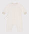 Babies' soft, warm fleece jumpsuit MONTELIMAR CHINE beige