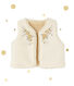 Baby girl's reversible sleeveless cardigan
