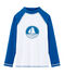 Unisex sun protection T-shirt MARSHMALLOW white/RIYADH blue