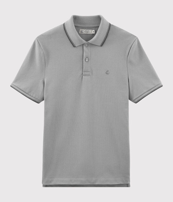Men's polo shirt SUBWAY CHINE grey