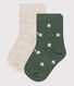 Babies' Starry Cotton Socks - 2-Pack