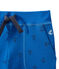 Boy's bermudas in heavyweight print jersey PERSE blue/SMOKING blue