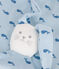 Babies' printed cotton comforter TOUDOU blue/ALASKA