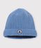 Babies' Knit Hat with Fleece Lining blue