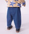 Babies' plain denim trousers blue