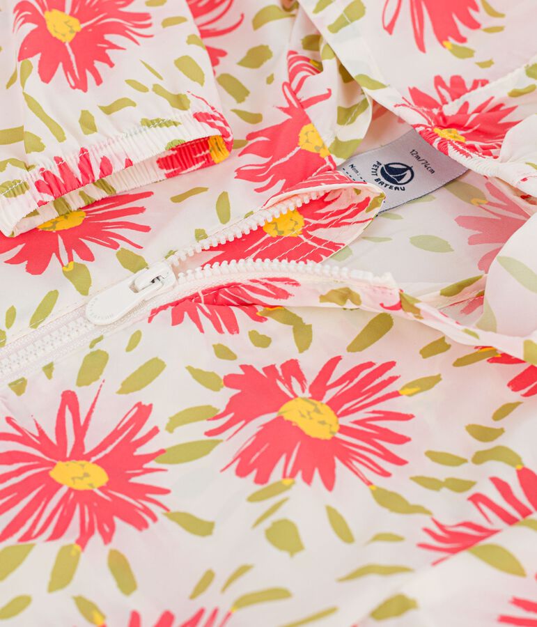 Babies' ultra-lightweight windbreaker MARSHMALLOW white/MULTICO white