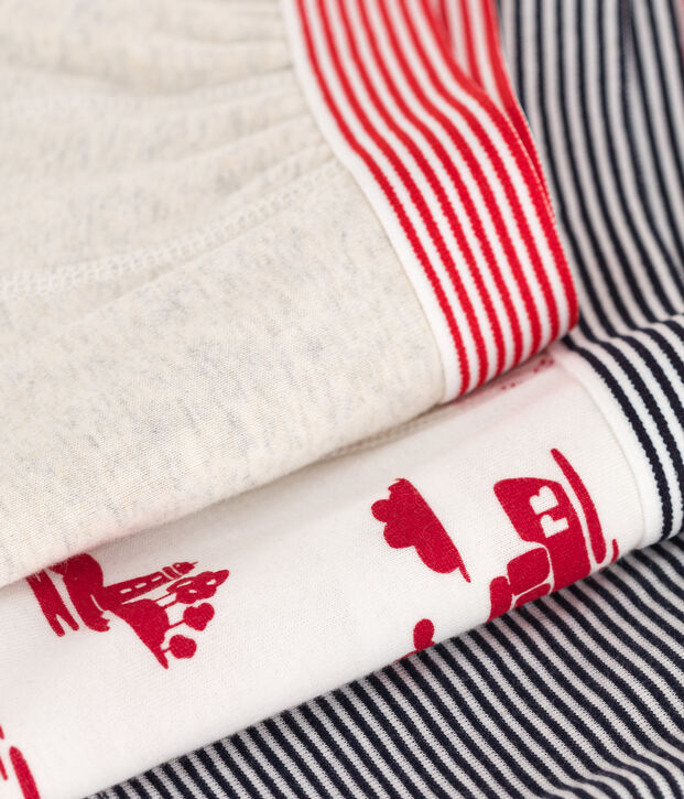 Boys' Cotton Le Havre Boxer Shorts - Pack of 3 multicolor