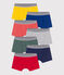 Children's plain cotton boxers - 7-pack variante 1