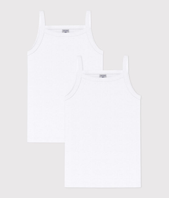 Girls' White Strappy Tops - 2-Pack variante 1