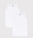 Girls' White Strappy Tops - 2-Pack