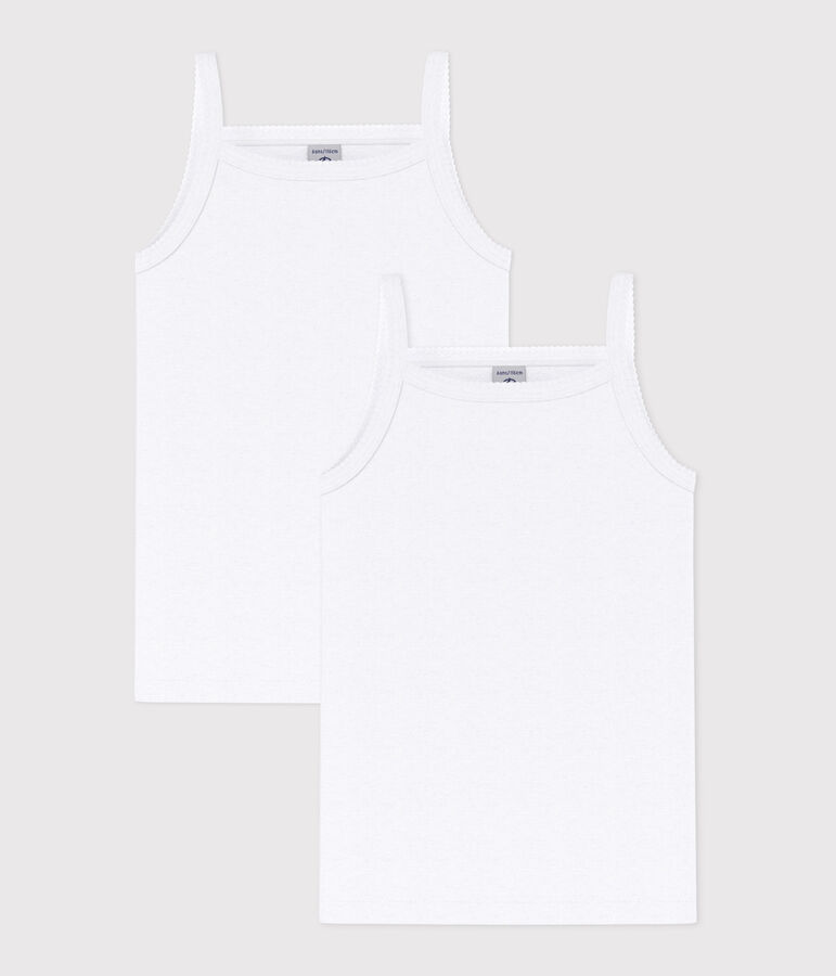 Girls' White Strappy Tops - 2-Pack variante 1