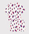 Women's cotton boat print pyjama shorts and T-shirt MARSHMALLOW white/MULTICO white