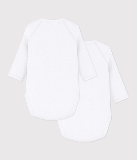 Babies' long-sleeved plain cotton wrapover bodysuits - 2-Pack  variante 1