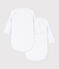 Babies' long-sleeved plain cotton wrapover bodysuits - 2-Pack  variante 1