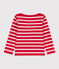 Children's Unisex Thick Cotton Breton Top PEPS red/MARSHMALLOW white